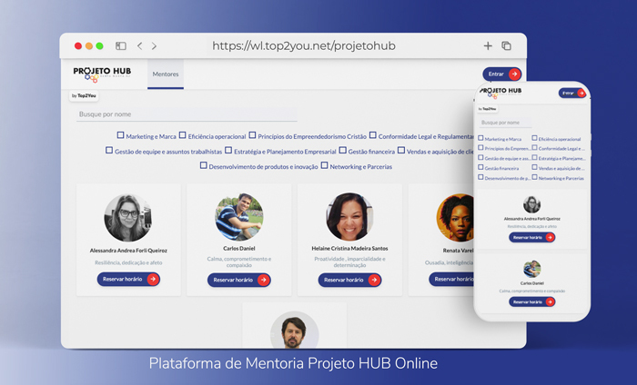 Plataforma de mentoria online